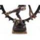 Statuette Shiva Nataraja en laiton 35cm. Artisanat asiatique.