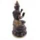 Statuette Shiva en laiton 17cm. Savoir-faire traditionnel asiatique.