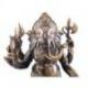 Statue Ganesh en laiton 40cm. Savoir-faire traditionnel asiatique.