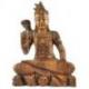 Grande statue de Shiva artisanale 50cm en bois exotique