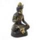 Statuette Shiva assis sur la peau de tigre 13cm en laiton