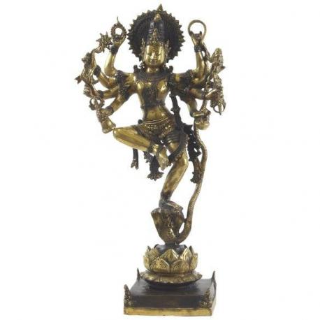 Majestueuse statue Shiva Nataraja 66cm en laiton. Artisanat asiatique. Pièce Rare