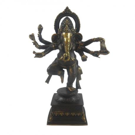Statue de Ganesh en laiton 30cm. Décoration Indienne