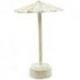 Présentoir à boucles d'oreilles forme Parasol en bois massif blanc cérusé