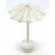 Présentoir à boucles d'oreilles forme Parasol en bois massif blanc cérusé