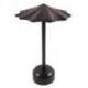 Présentoir à boucles d'oreilles forme parasol  en bois massif teinté marron