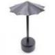 Présentoir à boucles d'oreilles forme Parasol en bois massif teinté noir