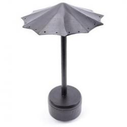 Présentoir à boucles d'oreilles forme Parasol en bois massif teinté noir