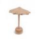 Présentoir à Boucles d'Oreilles forme Parasol en bois 26cm  | Finition "Bois brut naturel"