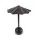 Présentoir à Boucles d'Oreilles forme Parasol en bois 26cm  | Finition "Noir Vintage"