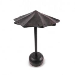 Présentoir à Boucles d'Oreilles forme Parasol en bois 26cm  | Finition "Noir Vintage"