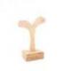 Présentoir / Support à boucles d'oreilles 10cm en bois brut