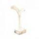 Présentoir / Support à boucles d'oreilles 14cm - Bois finition blanc cérusé