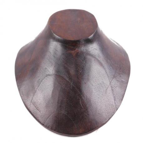 Buste d'Exposition en bois pour colliers | Finition "Chocolat"