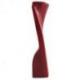 Buste Présentoir à colliers en bois massif rouge 25cm