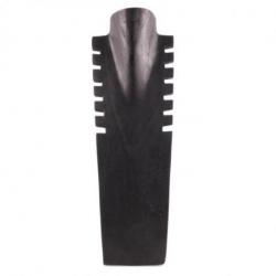 Présentoir en bois pour colliers et pendentifs 50cm | Finition "Noir Ébène"