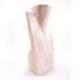 Buste présentoir à colliers en bois massif blanc cérusé 25cm