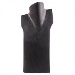 Buste Présentoir à colliers en bois 30cm | Finition "Noir Ébène"