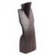 Buste présentoir à colliers en bois massif marron 30cm