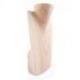 Buste présentoir a colliers en bois brut 25cm