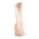 Buste - Présentoir à colliers en bois massif brut 35cm