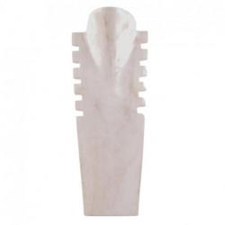 Présentoir en bois pour colliers et pendentifs 40cm | Finition "Blanc Cérusé"