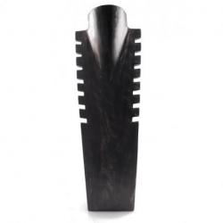 Présentoir en bois pour colliers et pendentifs 50cm | Finition "Noir Vintage"