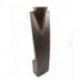 Présentoir spécial colliers longs 60cm buste en bois "chocolat"