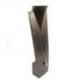 Présentoir spécial colliers longs 60cm buste en bois "chocolat"