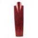 Présentoir spécial colliers longs 60cm buste en bois rouge