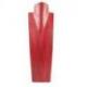 Présentoir spécial colliers longs 50cm buste en bois massif rouge