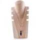 Buste cranté en bois brut 25cm