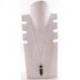 Buste cranté en bois blanc 25cm