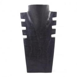 Présentoir en bois pour colliers et pendentifs 25cm | Finition "Noir Ébène"