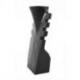 Buste cranté en bois noir 25cm