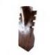 Buste cranté en bois marron 25cm - Présentoir à Colliers