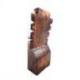 Buste cranté en bois marron 25cm - Présentoir à Colliers