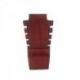 Présentoir à colliers cranté en bois rouge 30cm