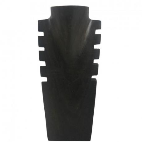 Présentoir en bois pour colliers et pendentifs 30cm | Finition "Chocolat"