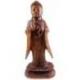 Statue de Bouddha debout 40cm bois massif sculpté main