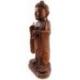 Statue de Bouddha debout 40cm bois massif sculpté main