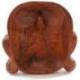 Masque du Bouddha rieur en bois sculpté 20cm