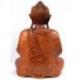 Grande statue de Bouddha assis en bois 40cm | Sculptée à Bali