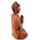Grande statue de Bouddha assis en bois 40cm | Sculptée à Bali