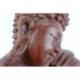Statuette Bouddha Zen 20cm en bois massif | Sculpture Artisanale de Bali