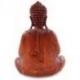Statuette Bouddha assis en bois sculpté 20cm - Décoration Zen