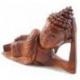 Statue de Bouddha allongé 30cm en bois de Suar  massif
