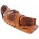 Statue de Bouddha allongé 30cm en bois de Suar  massif