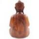 Statue de Bouddha assis en bois massif sculpté main 30cm, import Bali