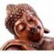 Statue de Bouddha assis 40cm - Bois massif sculpté main